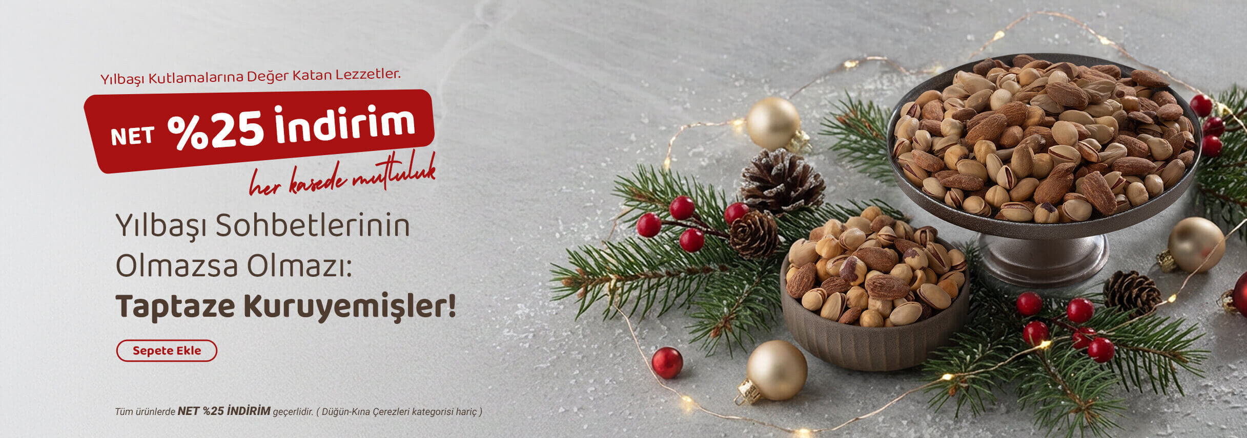 Karışık Kuruyemiş %25 İndirim