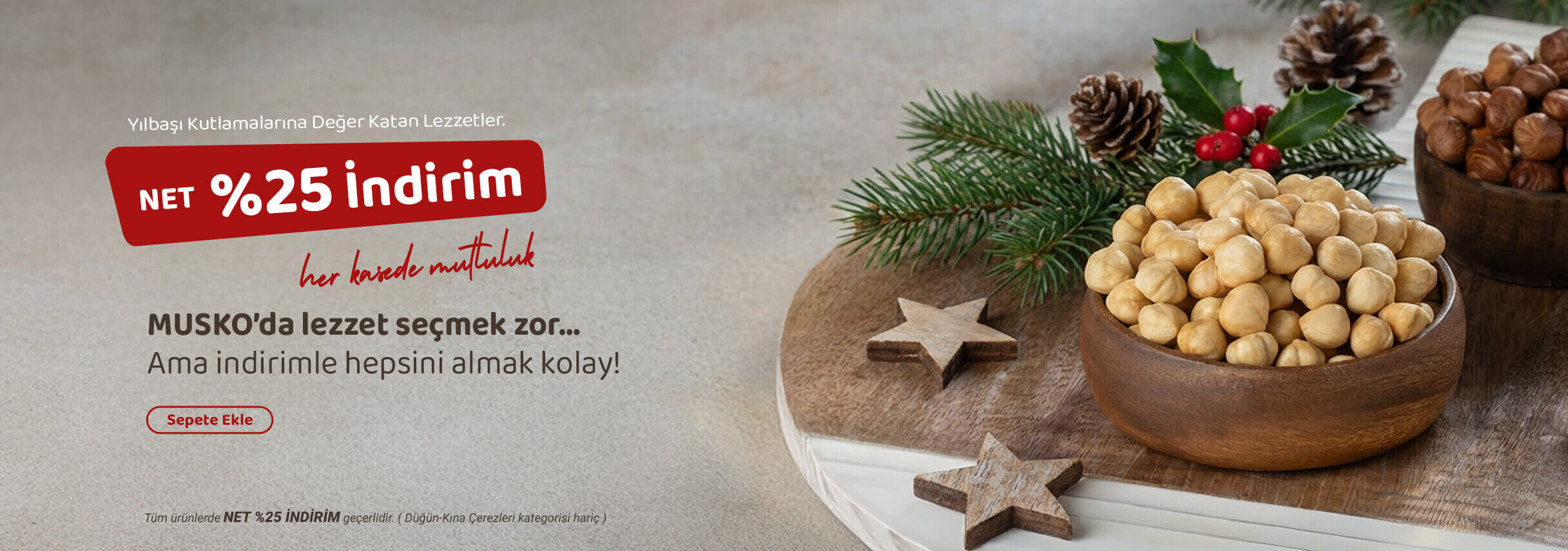 Kavrulmuş Fındık İçi %25 İndirim