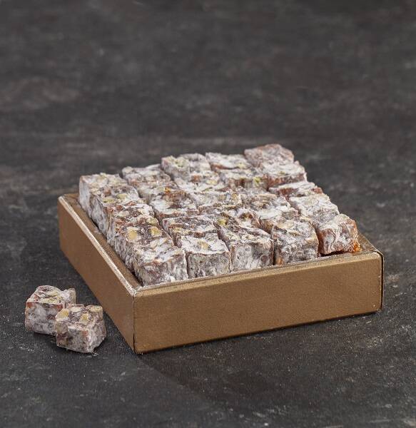 Çifte Kavrulmuş A. Fıstıklı Portakal Aromalı Lokum - 1