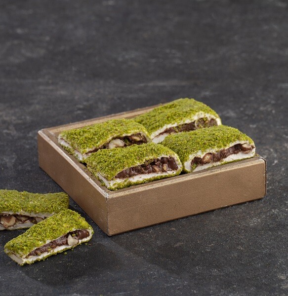 Nutellalı Karışık Çerezli Katlama Lokum - 