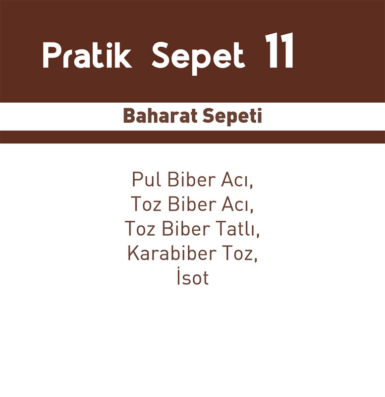Pratik Sepet 11 - S5 - 