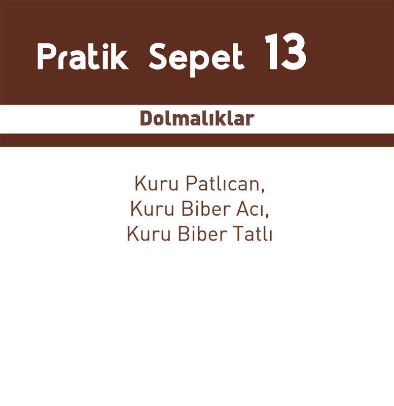 Pratik Sepet 13 - S3 - 