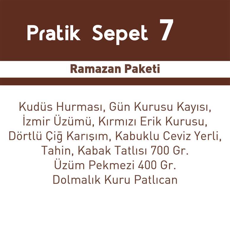 Pratik Sepet 7 - S10 - 